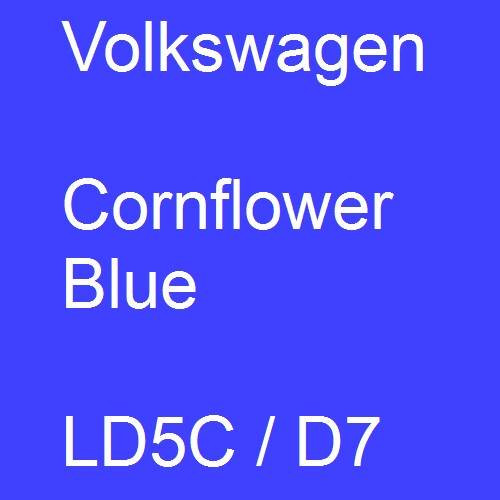 Volkswagen, Cornflower Blue, LD5C / D7.
